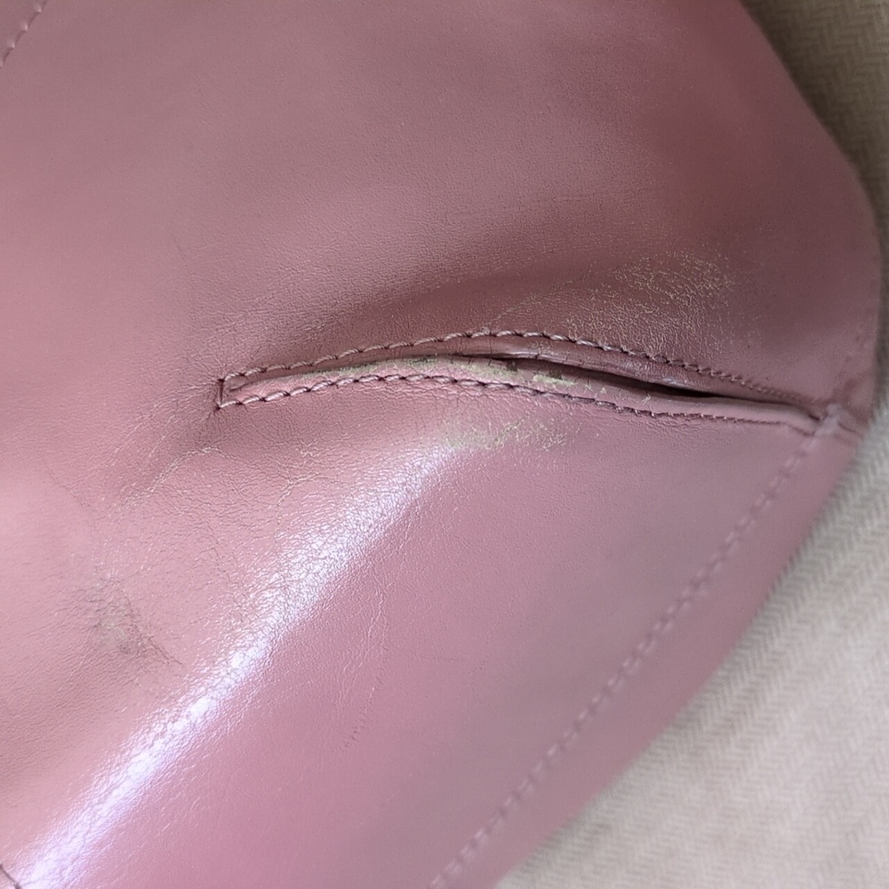 Anthropologie Nest Pink Leather Tote Bag - Picture 3 of 13